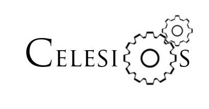 Logo with text 'CELESI' and a gear symbol.